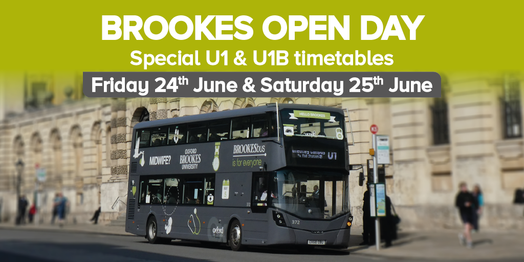 Oxford Brookes Open Day Oxford Bus Company and Thames Travel